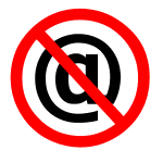 No email allowed. Especially if it's to oreilly@foxnews.com
