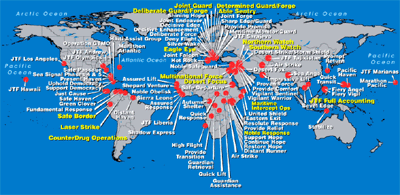 Map of Major Deployments & Operations